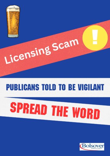 Licensing scam warning